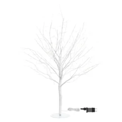 Albero Ramo luminoso Leccio bianco 0,9 m, 240 microled bianco caldo