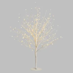 Albero Ramo luminoso Leccio bianco 0,9 m, 240 microled bianco caldo