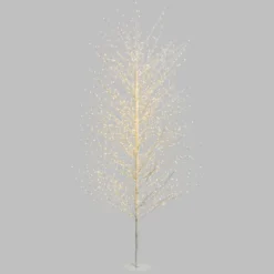 Albero Ramo luminoso Tiglio bianco 2,3 m, 1560 microled bianco caldo, uso interno