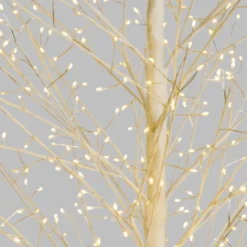 Albero Ramo luminoso Tiglio bianco 2,3 m, 1560 microled bianco caldo, uso interno