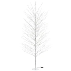 Albero Ramo luminoso Tiglio bianco 2,3 m, 1560 microled bianco caldo, uso interno