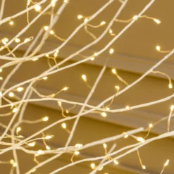 Albero Ramo luminoso Tiglio bianco 2,3 m, 1560 microled bianco caldo, uso interno