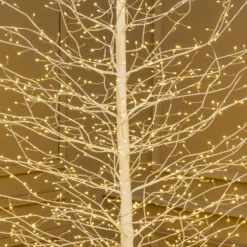 Albero Ramo luminoso Tiglio bianco 2,3 m, 1560 microled bianco caldo, uso interno