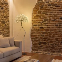 Albero Ramo sfera RICCO nero, h 160 cm, 1350 microled bianco caldo, uso interno