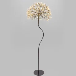 Albero Ramo sfera RICCO nero, h 160 cm, 1350 microled bianco caldo, uso interno