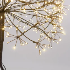 Albero Ramo sfera RICCO nero, h 160 cm, 1350 microled bianco caldo, uso interno