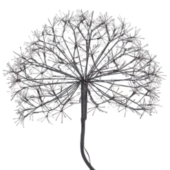 Albero Ramo sfera RICCO nero, h 160 cm, 1350 microled bianco caldo, uso interno