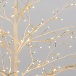 Albero Ramo Tiglio bianco h 1,5 m, 640 microled bianco caldo, uso interno