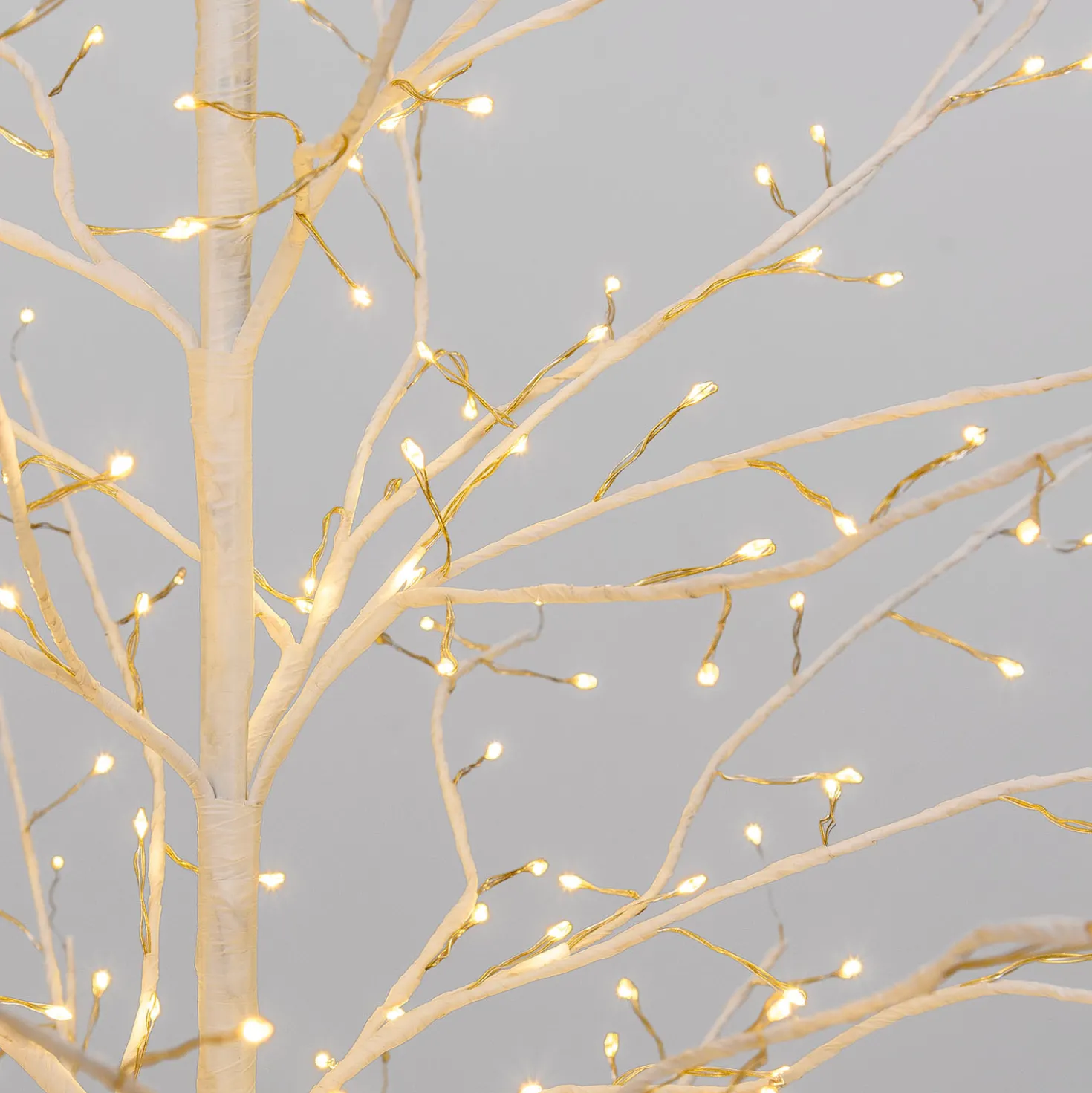 Albero Ramo Tiglio bianco h 1,5 m, 640 microled bianco caldo, uso interno