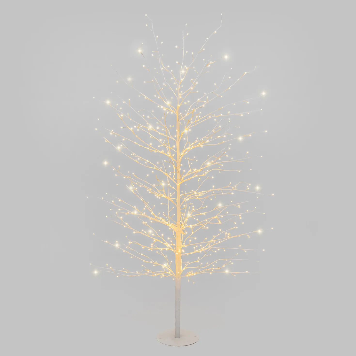 Albero Ramo Tiglio bianco h 1,5 m, 640 microled bianco caldo, uso interno