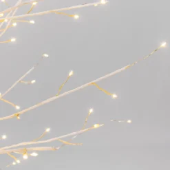 Albero Ramo Tiglio bianco h 1,5 m, 640 microled bianco caldo, uso interno
