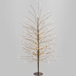 Albero Ramo Tiglio marrone h 1,5 m, 640 microled bianco caldo, uso interno