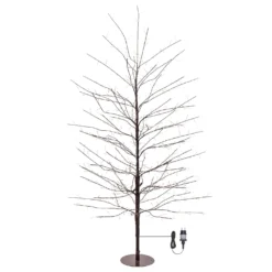 Albero Ramo Tiglio marrone h 1,5 m, 640 microled bianco caldo, uso interno