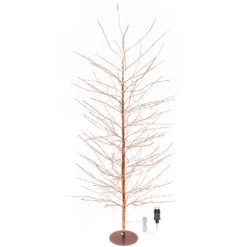 Albero Ramo Tiglio oro rosa h 2 m, 1120 microled bianco caldo, uso interno