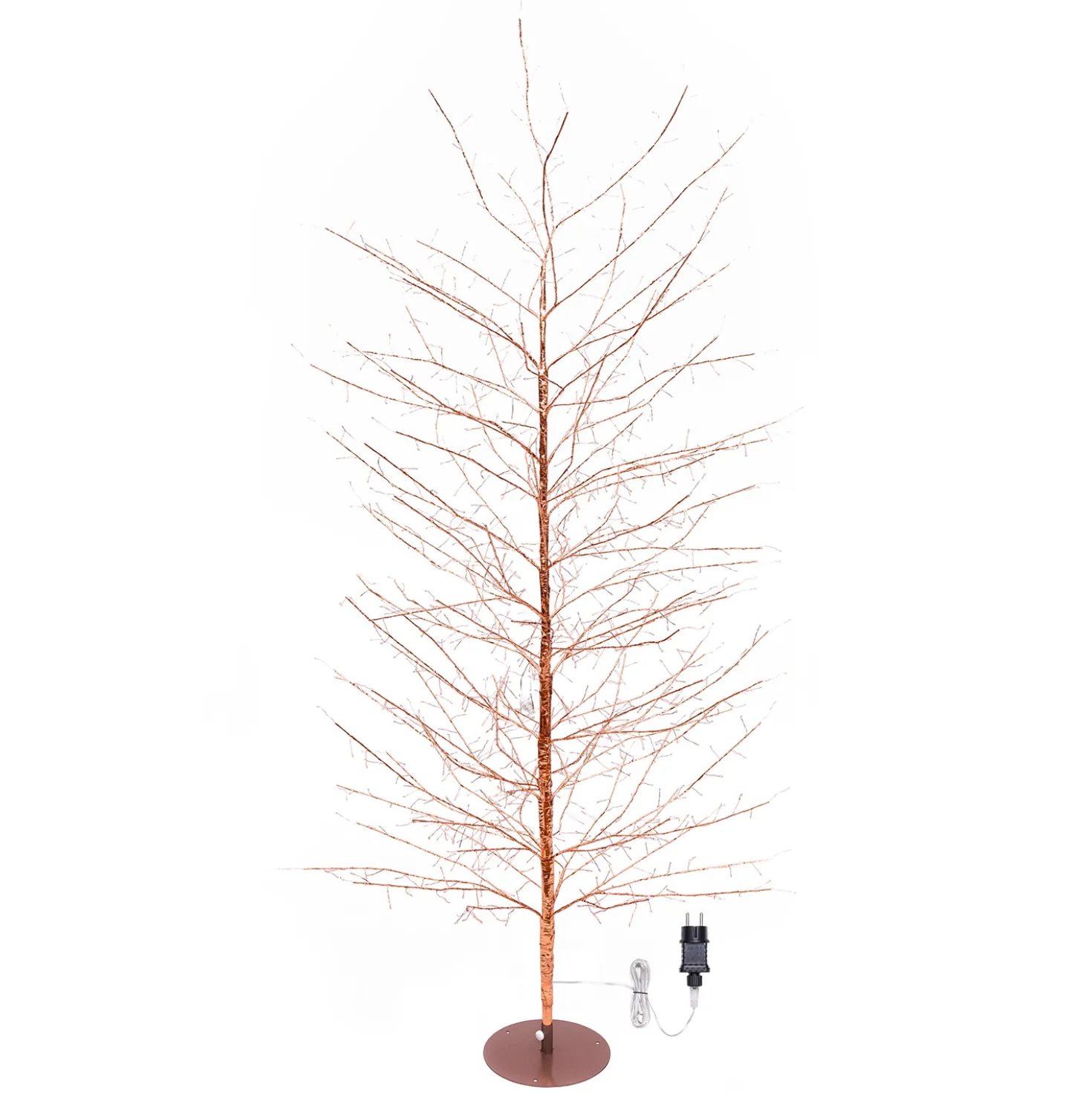 Albero Ramo Tiglio oro rosa h 2 m, 1120 microled bianco caldo, uso interno