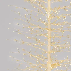 Albero Slim Ramo di Tiglio bianco h 1,7 m, 1416 microled bianco caldo, uso interno