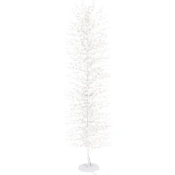 Albero Slim Ramo di Tiglio bianco h 2 m, 1656 microled bianco caldo, uso interno