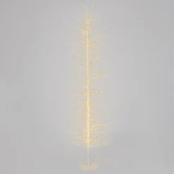 Albero Slim Ramo di Tiglio bianco h 2 m, 1656 microled bianco caldo, uso interno