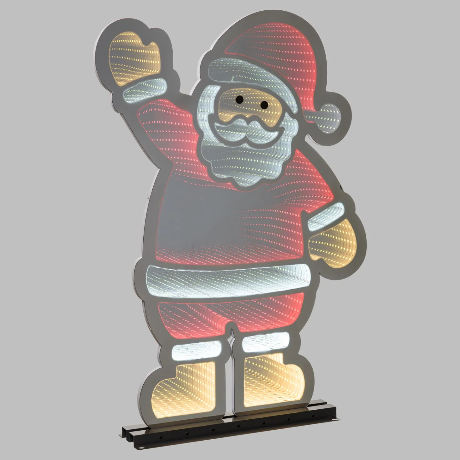 Babbo Natale Infinity Mirror h 74 cm, led multicolor