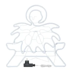 Bambino Gesù in tubo effetto neon led bianco caldo