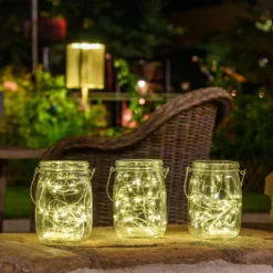 Barattolo di vetro con 80 micro led bianco caldo e freddo