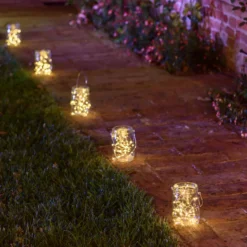 Barattolo di vetro con 80 micro led bianco caldo e freddo