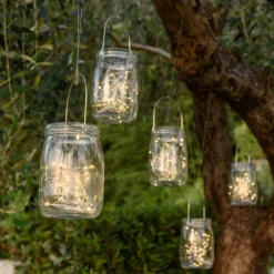 Barattolo di vetro con 80 micro led bianco caldo e freddo