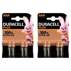 8 batterie AAA Duracell Plus