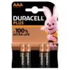 4 batterie AAA Duracell Plus Power