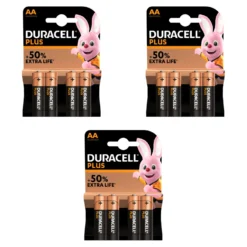 12 batterie AA Duracell Plus