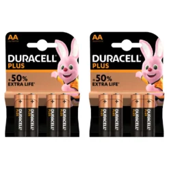 8 batterie AA Duracell Plus Power
