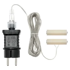 Battery Eliminator, trasformatore per decorazioni a batteria 2 x AA, timer 8/16