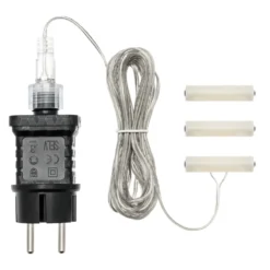 Battery Eliminator, trasformatore per decorazioni a batteria 3 x AAA, timer 8/16