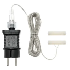 Battery Eliminator, trasformatore per decorazioni a batteria 2 x AAA, timer 8/16