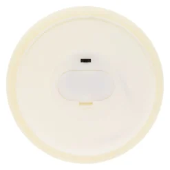 Candela in cera ruvida avorio con 3 fiamme, h 35 cm