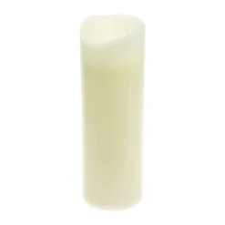 Candela Rustic Avorio 30 cm, led bianco caldo