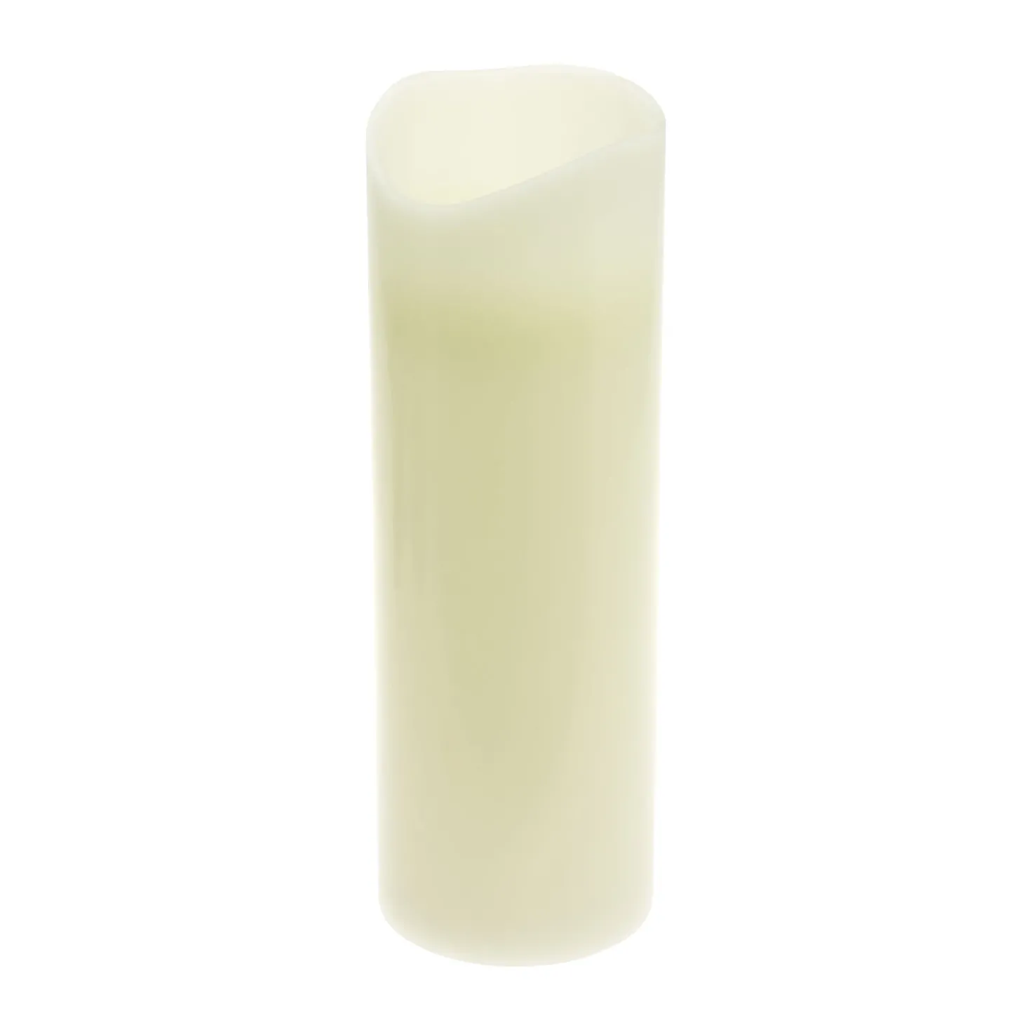 Candela Rustic Avorio 30 cm, led bianco caldo