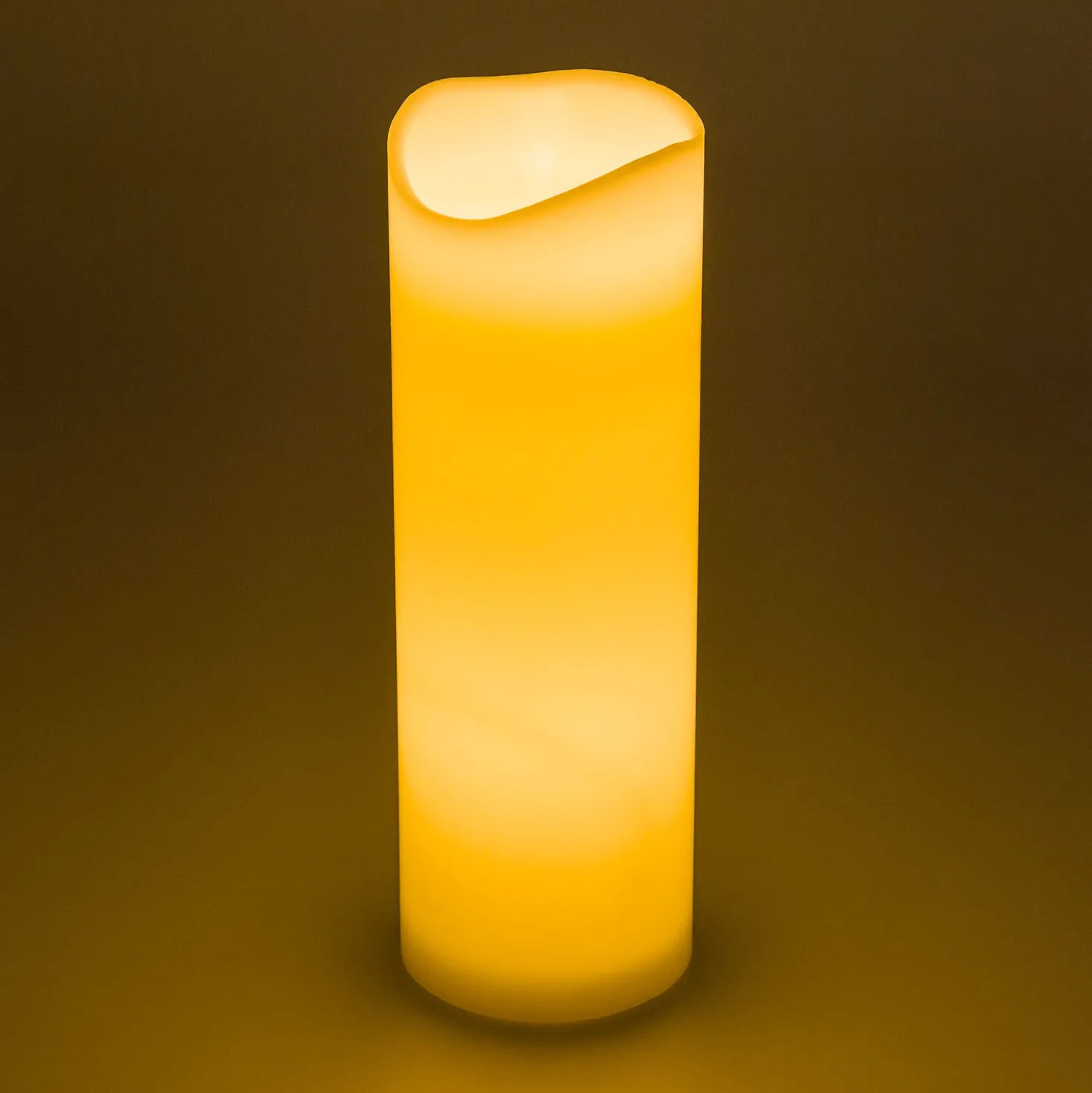 Candela Rustic Avorio 30 cm, led bianco caldo