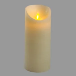 Candela Rustic Avorio h 18 cm