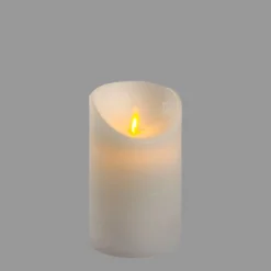 Candela Rustic Bianca h 12,5 cm