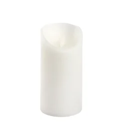 Candela Rustic Bianca h 15 cm