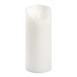 Candela Rustic Bianca h 18 cm