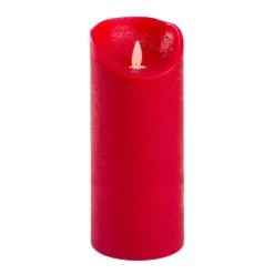 Candela Rustic Rossa h 18 cm