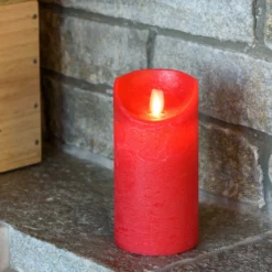 Candela Rustic Rossa h 15 cm