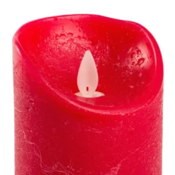 Candela Rustic Rossa h 15 cm
