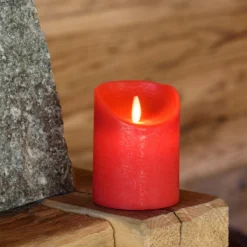 Candela Rustic Rossa h 10 cm