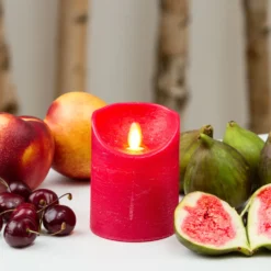Candela Rustic Rossa h 10 cm