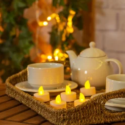 6 candeline, led bianco caldo