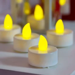 6 candeline, led bianco caldo