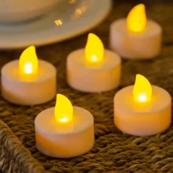 6 candeline, led bianco caldo